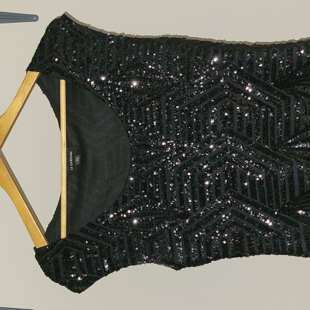Pattern Sequin Dress - Picture 2 of 3